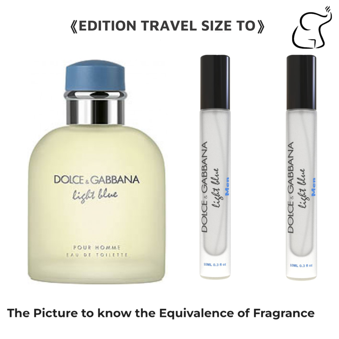 EDITION TRAVEL SIZE TO LIGHT BLUE DOLCE&GABBANA FOR MEN (PACK 2 BOTTLES 10 ML)