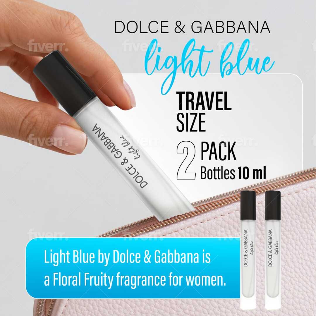 EDITION TRAVEL SIZE TO LIGHT BLUE DOLCE&GABBANA FOR WOMEN (PACK 2 BOTTLES 10 ML)